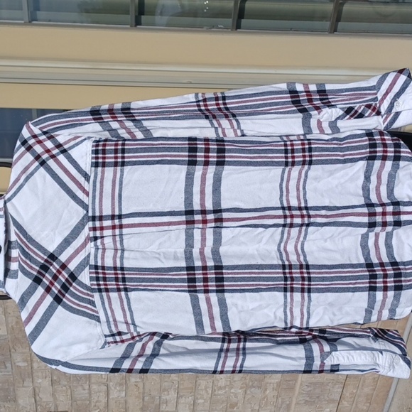 Rails Hunter Navy and White Plaid Flannel Button Up M - Picture 4 of 8